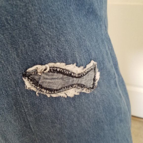 HOME MADE DENIM JUMPER DRESS Size L - Picture 3 of 8